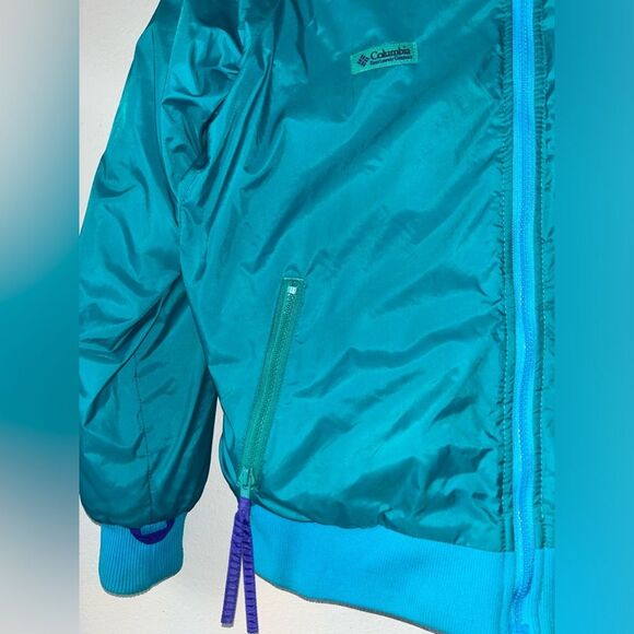 Vintage COLUMBIA 90s Oversized Reversible Windbreaker Jacket Medium Retro Ski XL - Picture 7 of 16